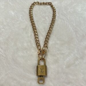 Louis Vuitton Lock and Key with Chain